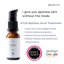 Load image into Gallery viewer, KYLN SPOTLESS Acne Serum. 20ml. - Sharyln &amp; Co
