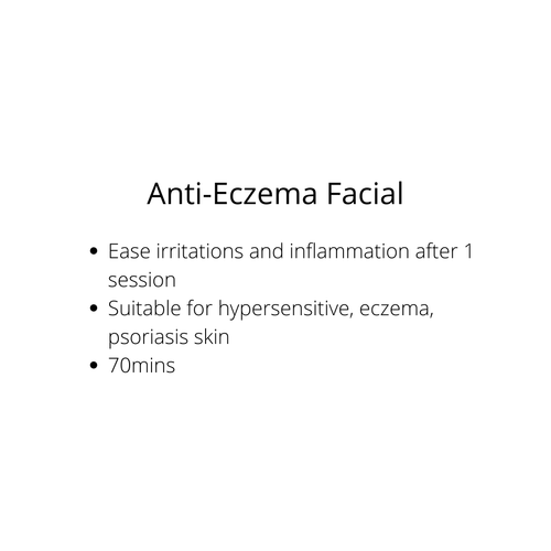 Anti-Eczema Facial 70mins - Sharyln & Co