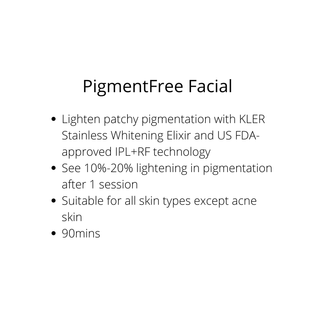 PigmentFree Facial [1 session] - Sharyln & Co